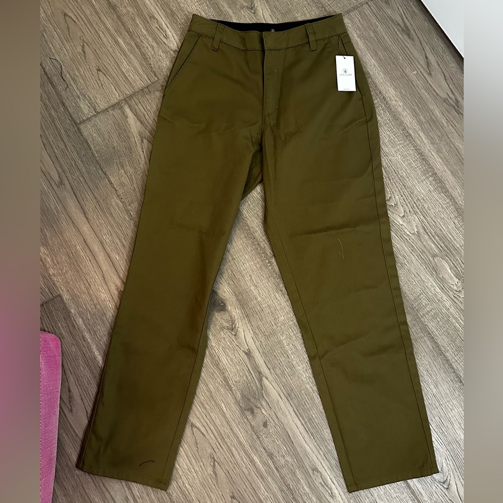 Volcom Green Chinos Casual Wear